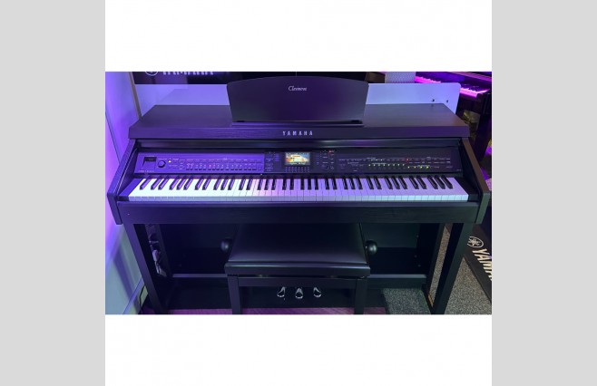 Display Model Yamaha CVP701 Satin Black Digital Piano Complete Package (SN:BCVP01003) - Image 1